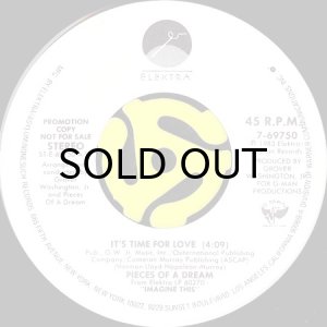 画像2: PIECES OF A DREAM / IT'S TIME FOR LOVE (45's) (WHITE PROMO) (2)