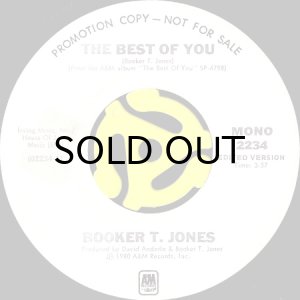 画像1: BOOKER T. JONES / THE BEST OF YOU (45's) (WHITE PROMO) (1)