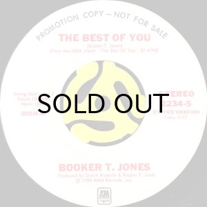 画像2: BOOKER T. JONES / THE BEST OF YOU (45's) (WHITE PROMO) (2)