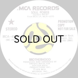 画像1: BROTHERHOOD / SOUL POWER (45's) (WHITE PROMO) (1)