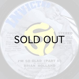 画像2: BRIAN HOLLAND / I'M SO GLAD (45's) (2)
