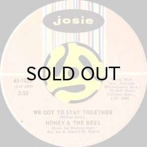 画像2: HONEY & THE BEES / HELP ME (GET OVER MY USED TO BE LOVER) b/w WE GOT TO STAY TOGETHER (45's) (2)
