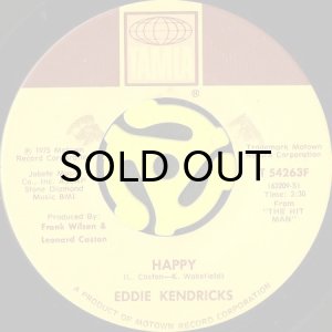 画像1: EDDIE KENDRICKS / HAPPY (45's) (1)