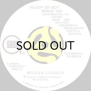 画像1: NOLEN & CROSSLEY / READY OR NOT (45's) (WHITE PROMO) (1)