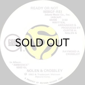 画像2: NOLEN & CROSSLEY / READY OR NOT (45's) (WHITE PROMO) (2)