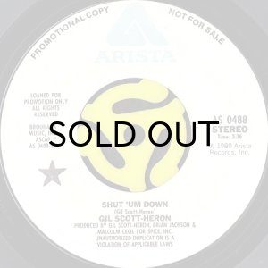 画像2: GIL SCOTT-HERON / SHUT 'UM DOWN (45's) (WHITE PROMO) (2)