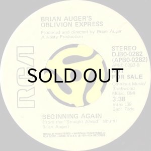 画像2: BRIAN AUGER'S OBLIVION EXPRESS / STRAIGHT AHEAD b/w BEGINNING AGAIN (45's) (2)