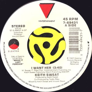 画像3: KEITH SWEAT / I WANT HER (45's) (PICTURE SLEEVE) (3)
