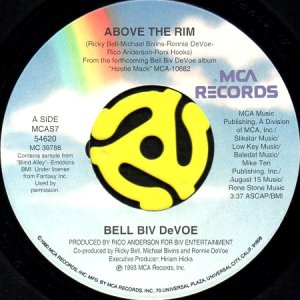 画像1: BELL BIV DEVOE / ABOVE THE RIM (45's) (1)