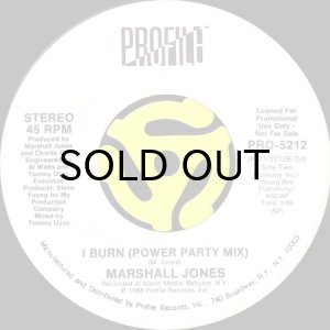 画像2: MARSHALL JONES / I BURN (45's) (WHITE PROMO) (2)