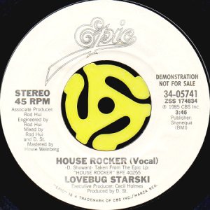 画像2: LOVE BUG STARSKI / HOUSE ROCKER (45's) (WHITE PROMO) (2)