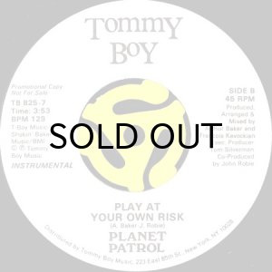 画像2: PLANET PATROL / PLAY AT YOUR OWN RISK (45's) (WHITE PROMO) (2)