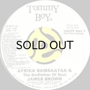 画像1: AFRIKA BAMBAATAA & JAMES BROWN / UNITY (45's) (WHITE PROMO) (1)