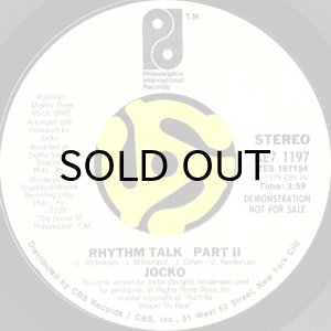 画像2: JOCKO / RHYTHM TALK (45's) (WHITE PROMO) (2)