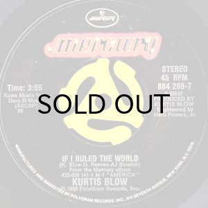 画像1: KURTIS BLOW / IF I RULED THE WORLD (45's) (1)