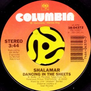 画像1: SHALAMAR / DANCING IN THE SHEETS (45's) (1)