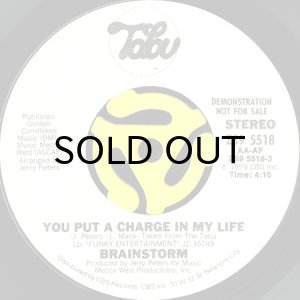 画像1: BRAINSTORM / YOU PUT A CHARGE IN MY LIFE (45's) (WHITE PROMO) (1)