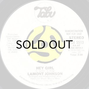 画像2: LAMONT JOHNSON / HEY GIRL (45's) (WHITE PROMO) (2)