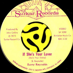 画像1: BURNY REYNOLDS / IF SHE'S YOUR LOVER (SHE'S YOUR FRIEND) (45's) (1)