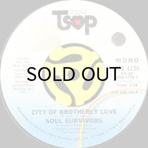 画像1: SOUL SURVIVORS / CITY OF BROTHERLY LOVE (45's) (PROMO) (1)