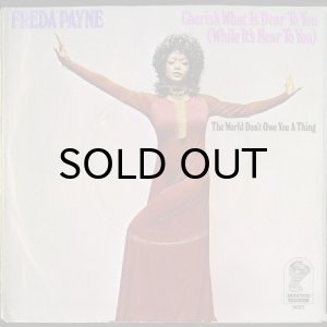 画像2: FREDA PAYNE / CHERISH WHAT IS DEAR TO YOU b/w THE WORLD DON'T OWE YOU A THING (45's) (PICTURE SLEEVE) (2)