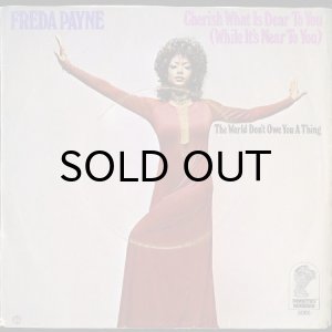 画像1: FREDA PAYNE / CHERISH WHAT IS DEAR TO YOU b/w THE WORLD DON'T OWE YOU A THING (45's) (PICTURE SLEEVE) (1)