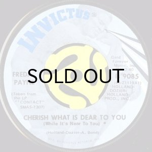 画像3: FREDA PAYNE / CHERISH WHAT IS DEAR TO YOU b/w THE WORLD DON'T OWE YOU A THING (45's) (PICTURE SLEEVE) (3)