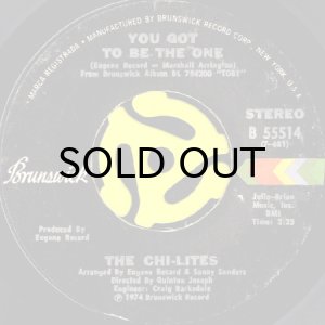 画像1: THE CHI-LITES / YOU GOT TO BE THE ONE (45's) (1)