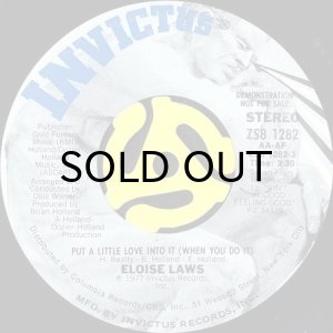 画像2: ELOISE LAWS / PUT A LITTLE LOVE INTO IT (WHEN YOU DO IT) (45's) (PROMO) (2)