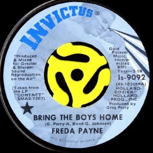 画像1: FREDA PAYNE / BRING THE BOYS HOME b/w I SHALL NOT BE MOVED (45's) (1)