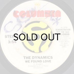 画像2: THE DYNAMICS / WE FOUND LOVE (45's) (WHITE PROMO) (2)