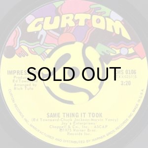 画像1: IMPRESSIONS / SAME THING IT TOOK b/w I'M SO GLAD (45's) (1)