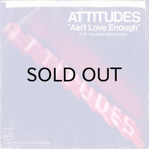 画像2: ATTITUDES / AIN'T LOVE ENOUGH (45's) (PROMO) (PICTURE SLEEVE) (2)