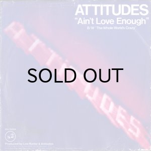 画像1: ATTITUDES / AIN'T LOVE ENOUGH (45's) (PROMO) (PICTURE SLEEVE) (1)