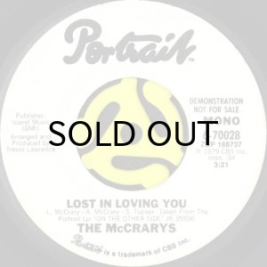 画像1: THE McCRARYS / LOST IN LOVING YOU (45's) (WHITE PROMO) (1)