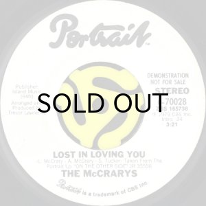 画像2: THE McCRARYS / LOST IN LOVING YOU (45's) (WHITE PROMO) (2)