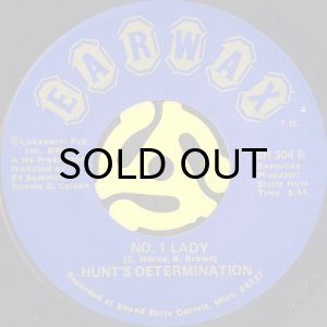 画像2: HUNT'S DETERMINATION / HEART AND SOUL b/w NO.1 LADY (45's) (2)