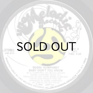 画像2: BOBBI HUMPHREY / BABY DON'T YOU KNOW (45's) (2)