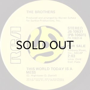 画像2: THE BROTHERS / VOCE ABOUSOU b/w THIS WORLD TODAY IS A MESS (45's) (2)