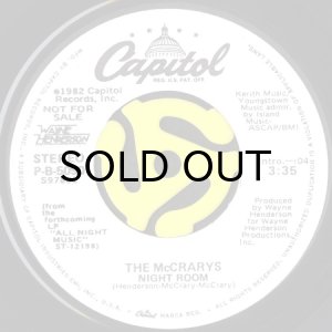 画像2: THE McCRARYS / NIGHT ROOM (45's) (WHITE PROMO) (2)
