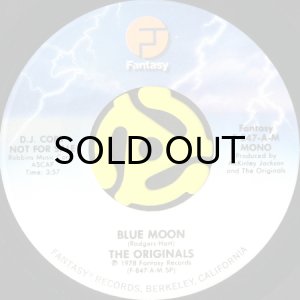 画像1: THE ORIGINALS / BLUE MOON (45's) (PROMO) (1)
