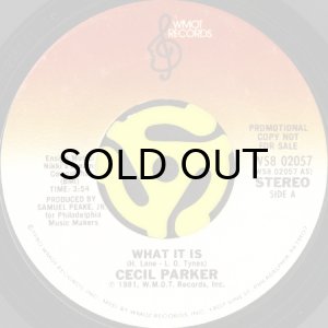 画像2: CECIL PARKER / WHAT IT IS (45's) (PROMO) (2)