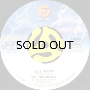 画像2: THE ORIGINALS / BLUE MOON (45's) (PROMO) (2)