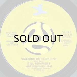 画像1: BILL SUMMERS AND SUMMERS HEAT / WALKING ON SUNSHINE (45's) (PROMO) (1)