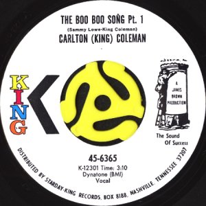 画像1: CARLTON (KING) COLEMAN / THE BOO BOO SONG (45's) (1)
