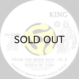 画像2: SON'S OF FUNK / FROM THE BACK SIDE (45's) (WHITE PROMO) (2)