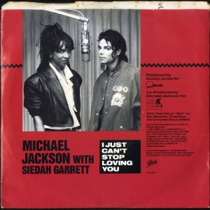 画像2: MICHAEL JACKSON / I JUST CAN'T STOP LOVING YOU (45's) (PICTURE SLEEVE) (2)