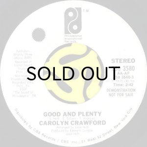画像2: CAROLYN CRAWFORD / GOOD AND PLENTY (45's) (WHITE PROMO) (2)