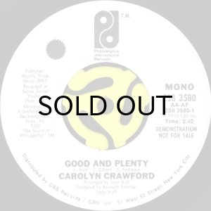 画像1: CAROLYN CRAWFORD / GOOD AND PLENTY (45's) (WHITE PROMO) (1)