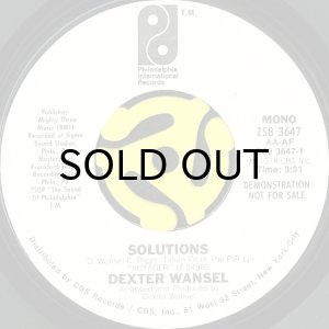 画像1: DEXTER WANSEL / SOLUTIONS (45's) (WHITE PROMO) (1)